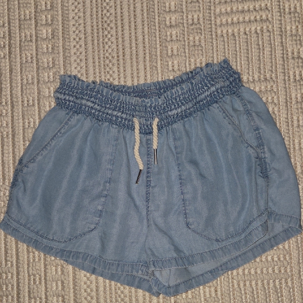 Love Tree Light Blue High Waist Women's Shorts